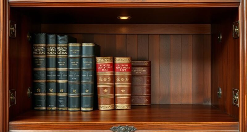hidden bookshelf with secret latch