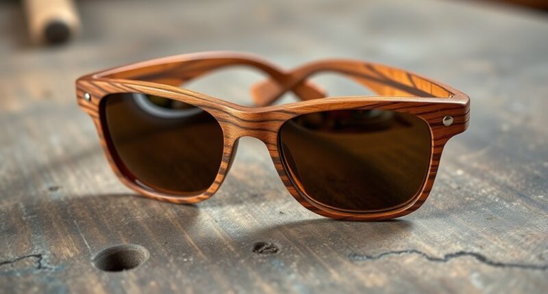 laminated wooden sunglasses craft