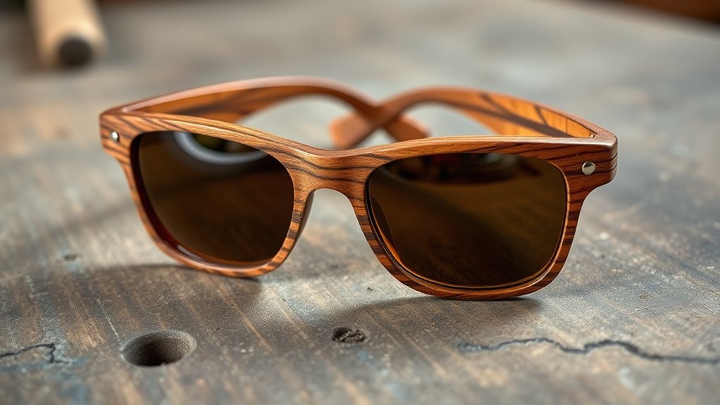 laminated wooden sunglasses craft
