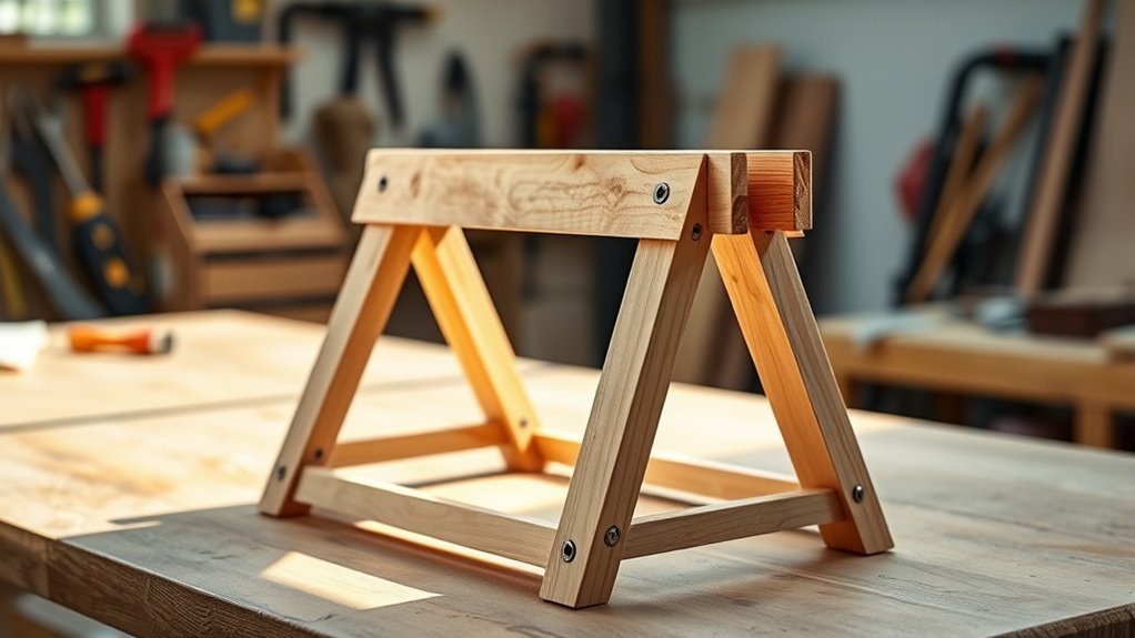 lightweight foldable sawhorse design