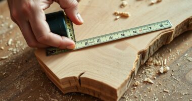 measuring irregular wood dimensions