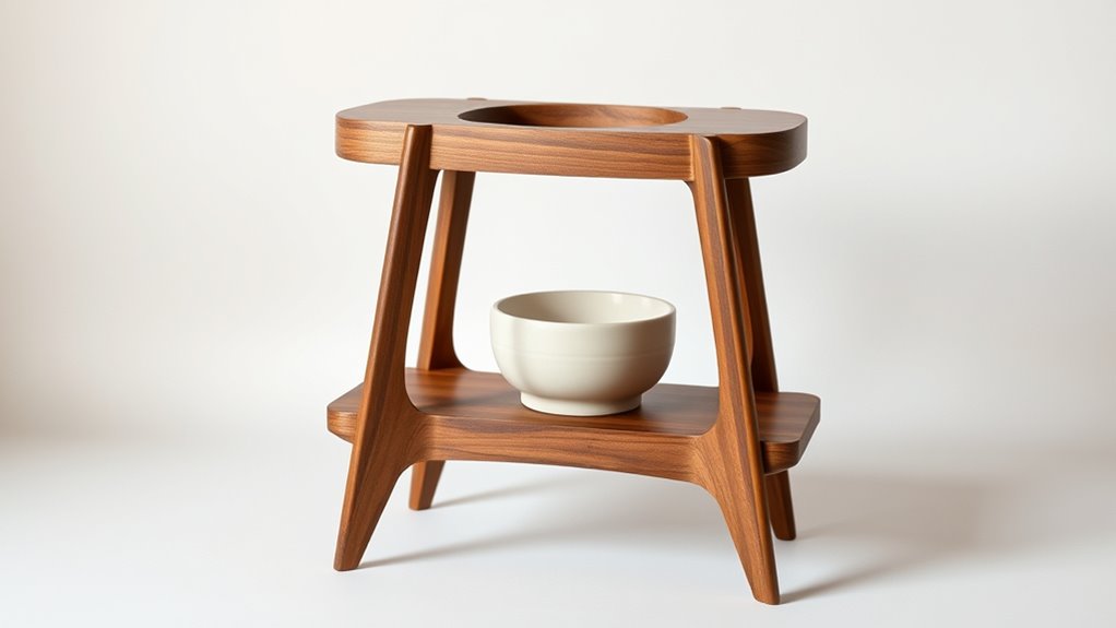 mid century modern plant stand