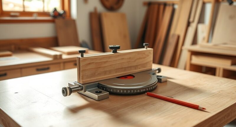 miter sled calibration guide