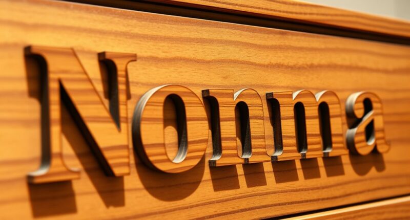 negative space name carving