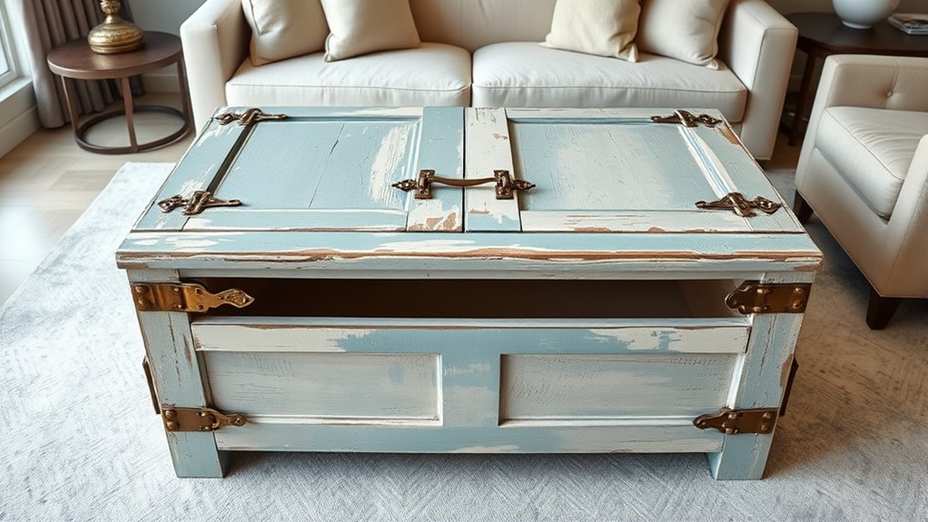 old door coffee table