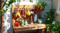 portable patio gardening station
