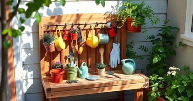 portable patio gardening station