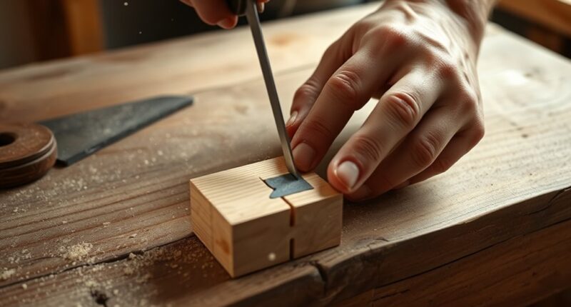 precise hand cut joints