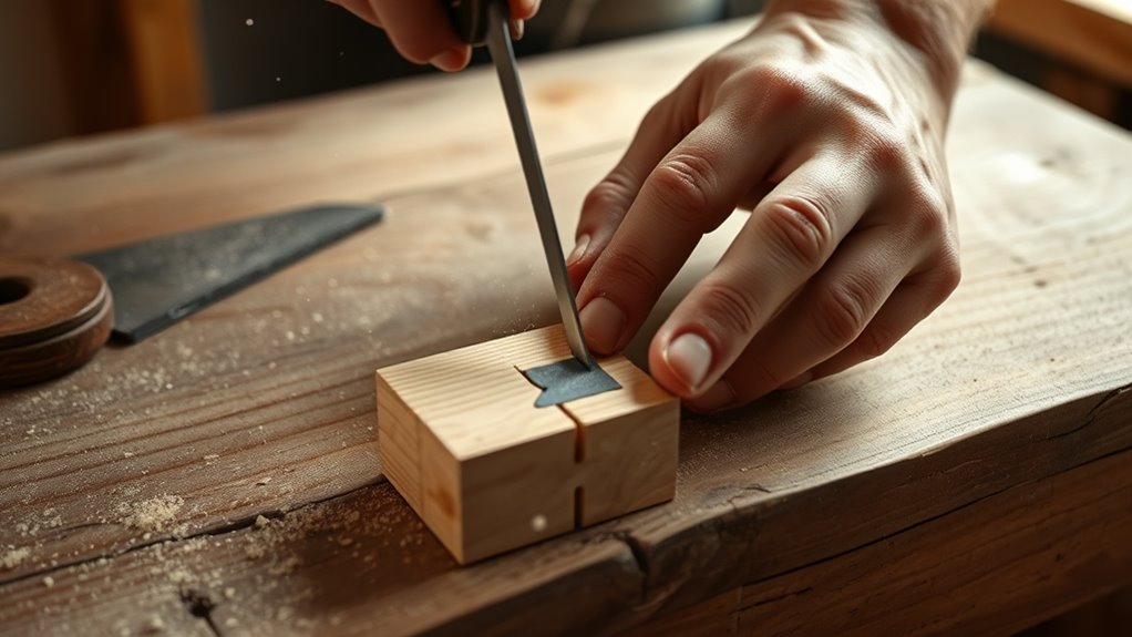 precise hand cut joints