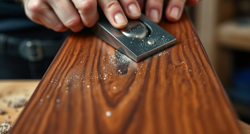 prevent tear out when planing