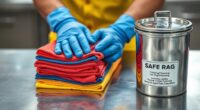 proper rag disposal methods