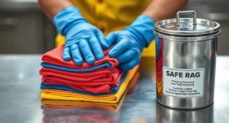 proper rag disposal methods