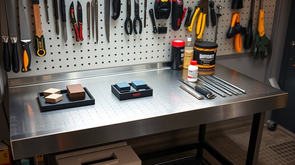 proper sharpening safety setup