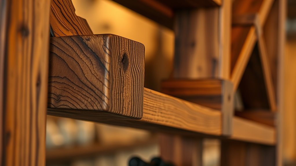 recycled oak barrel wine rack