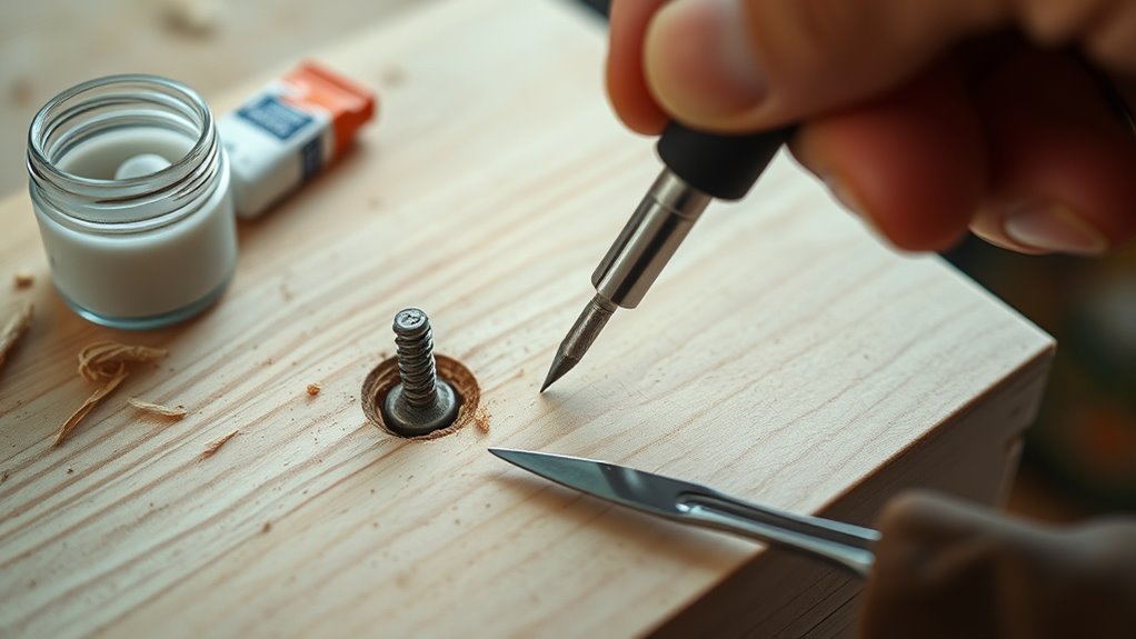 repair stripped screw holes