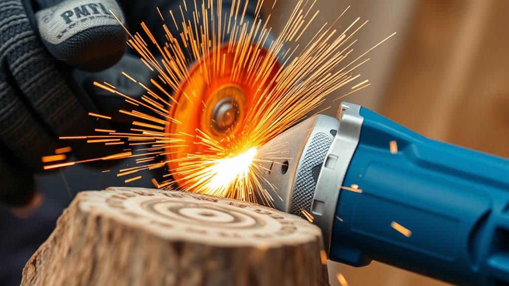 safe angle grinder operation