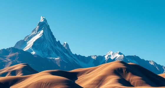 three shapes mountain scene