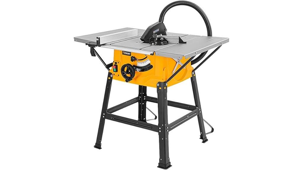 10 inch table saw with stand