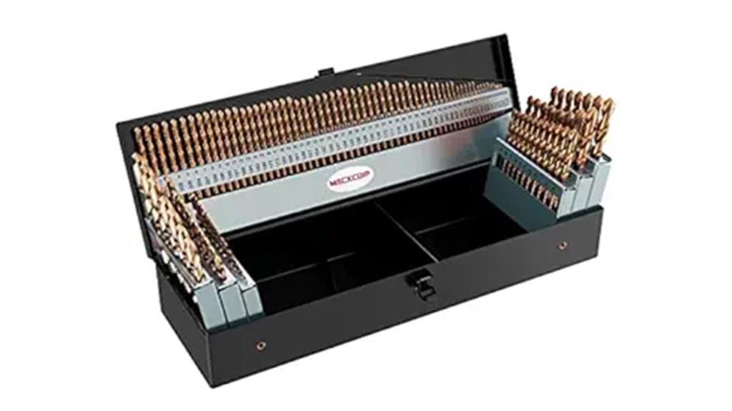 115 piece cobalt drill set