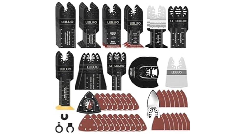 116 piece multitool blade set