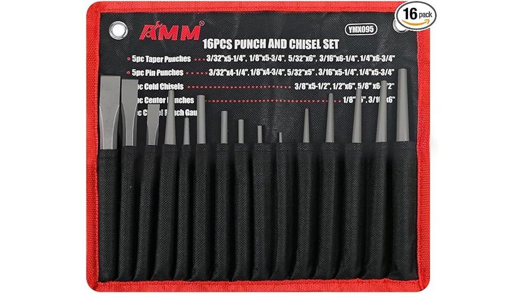 16 piece hammer chisel set