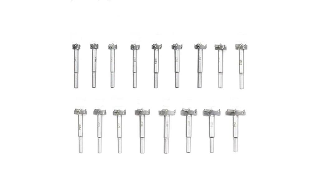 17 piece forstner drill set