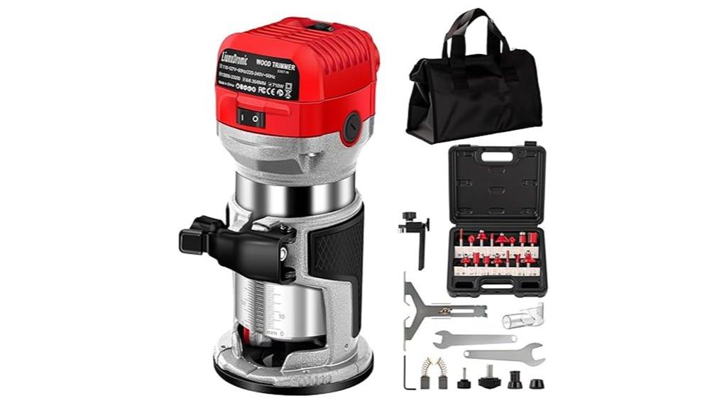 800w wood router set