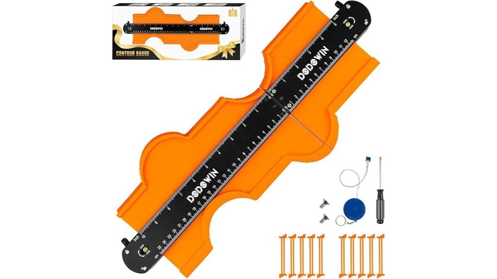 adjustable length contour gauge
