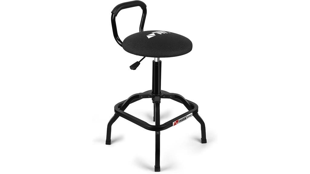 adjustable swivel garage stool