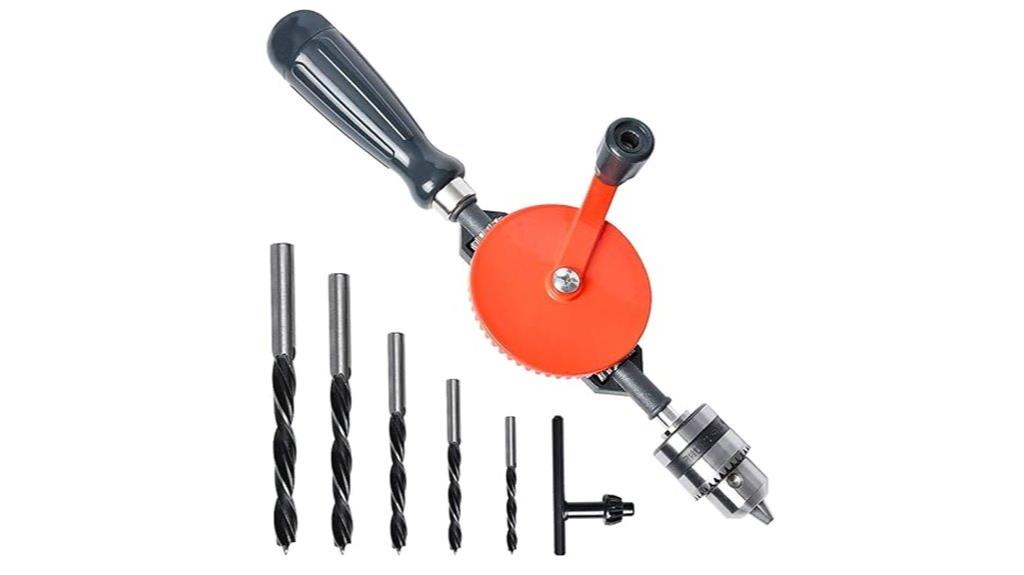 akamino hand drill with five chucks