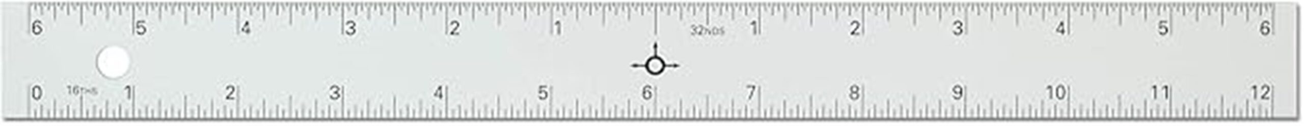 aluminum 12 inch straight edge