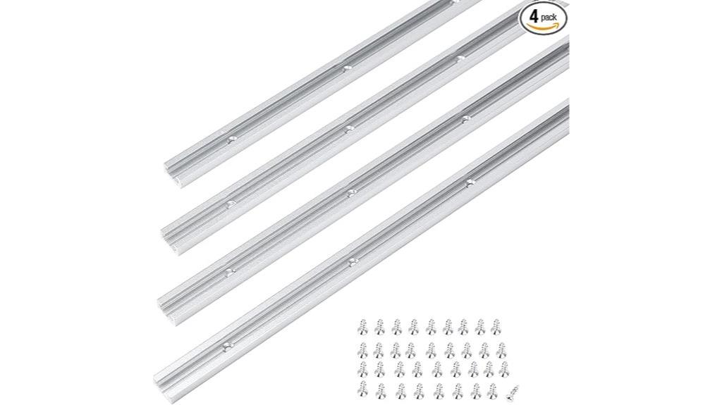 aluminum t track with screws