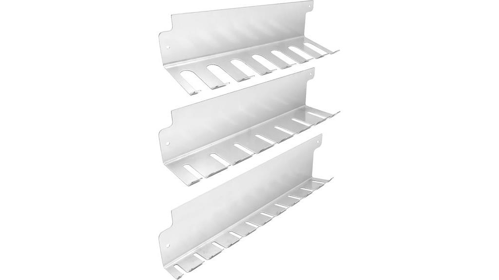 clamp rack with assorted clamps