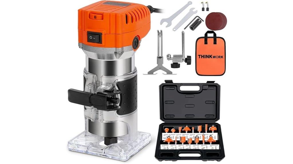 compact router with bits