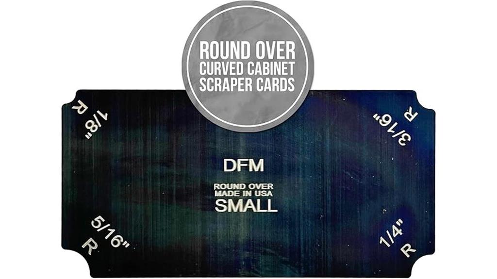 curved cabinet scraper cards