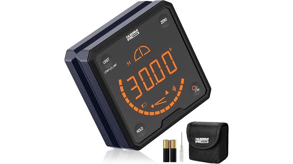 digital angle gauge with magnetic base