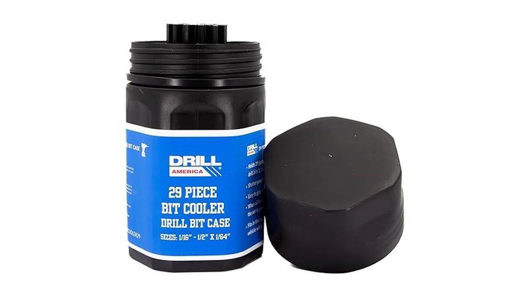 empty drill bit storage case