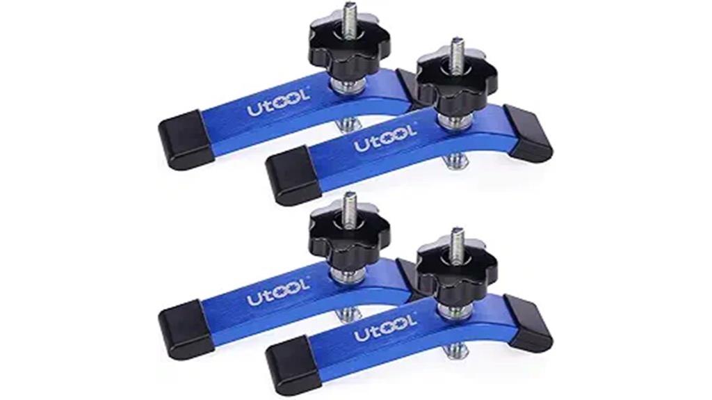 four clamps for t track