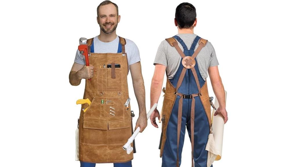 heavy waxed canvas apron