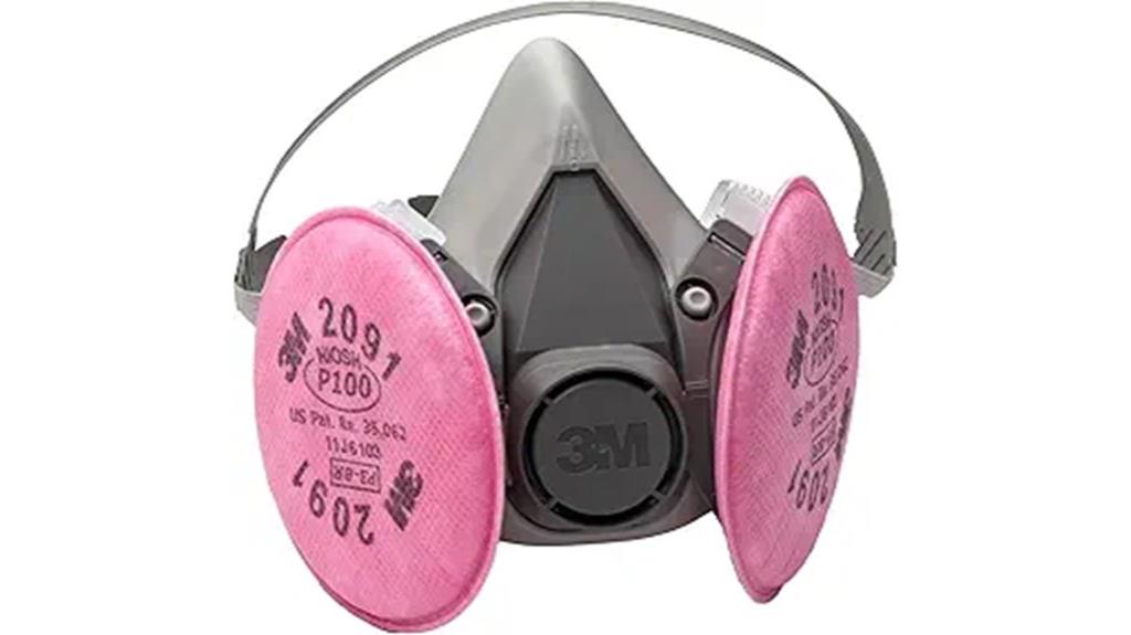 large p100 reusable mask