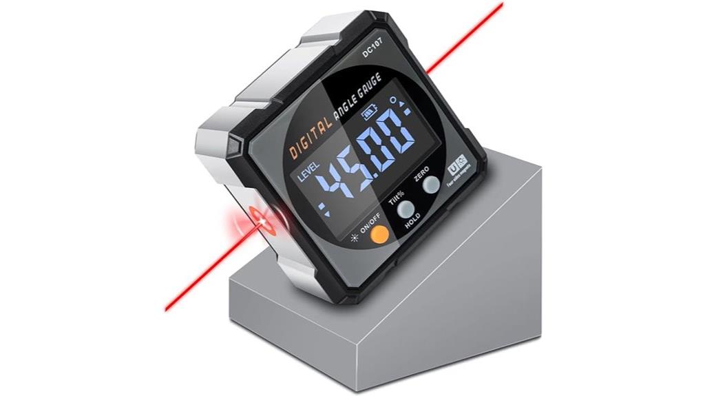 laser magnetic inclinometer level