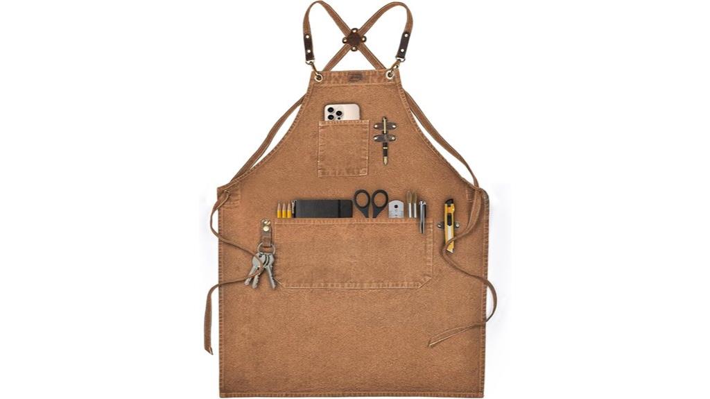 leather village work apron
