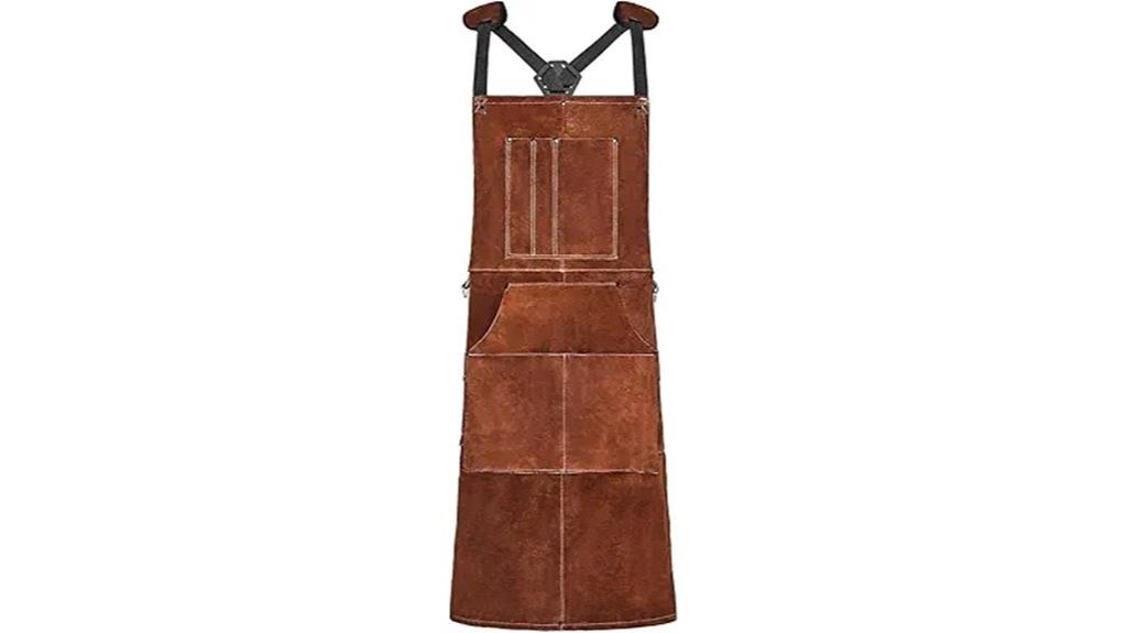 leather welding apron