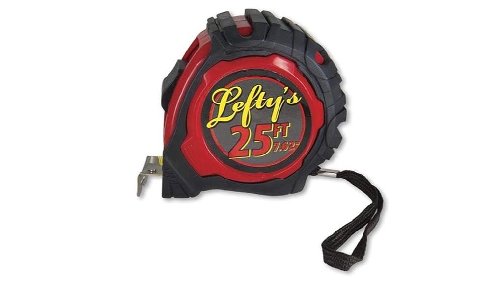 left handed 25 inch tape