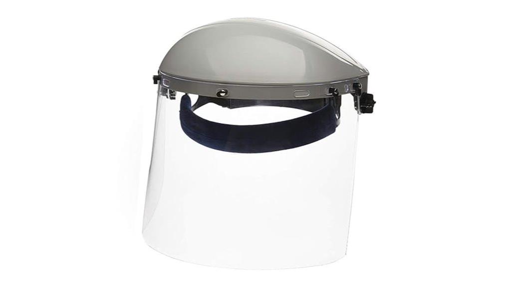 lightweight face shield with crown