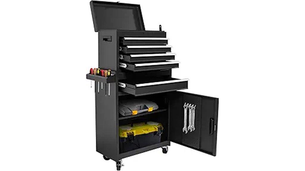 lockable 5 drawer tool chest
