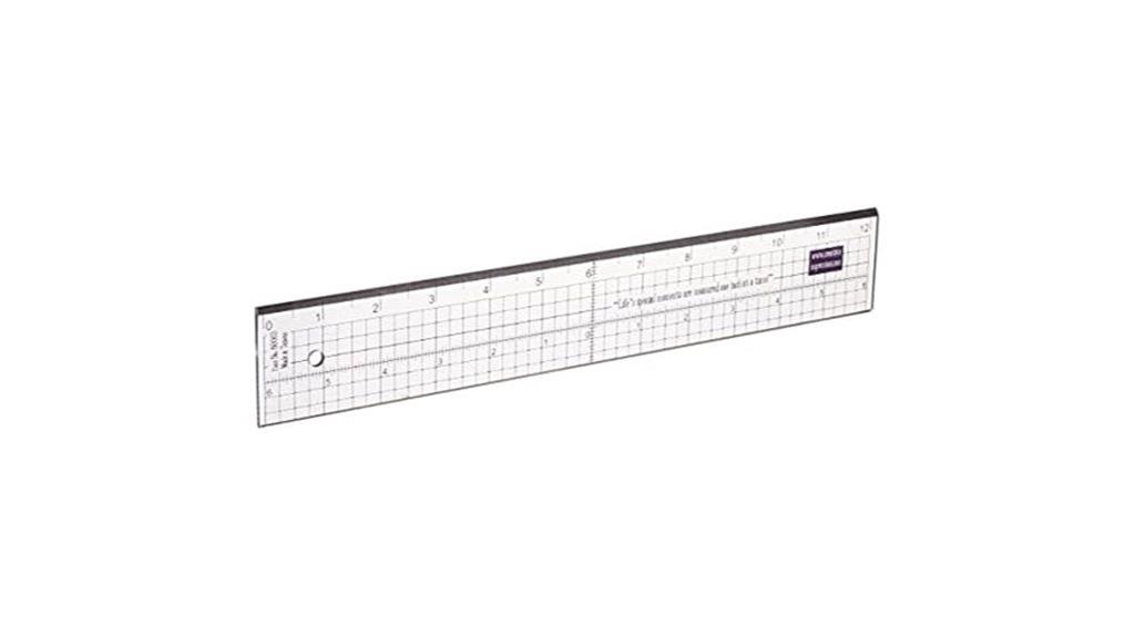 metal edge acrylic ruler