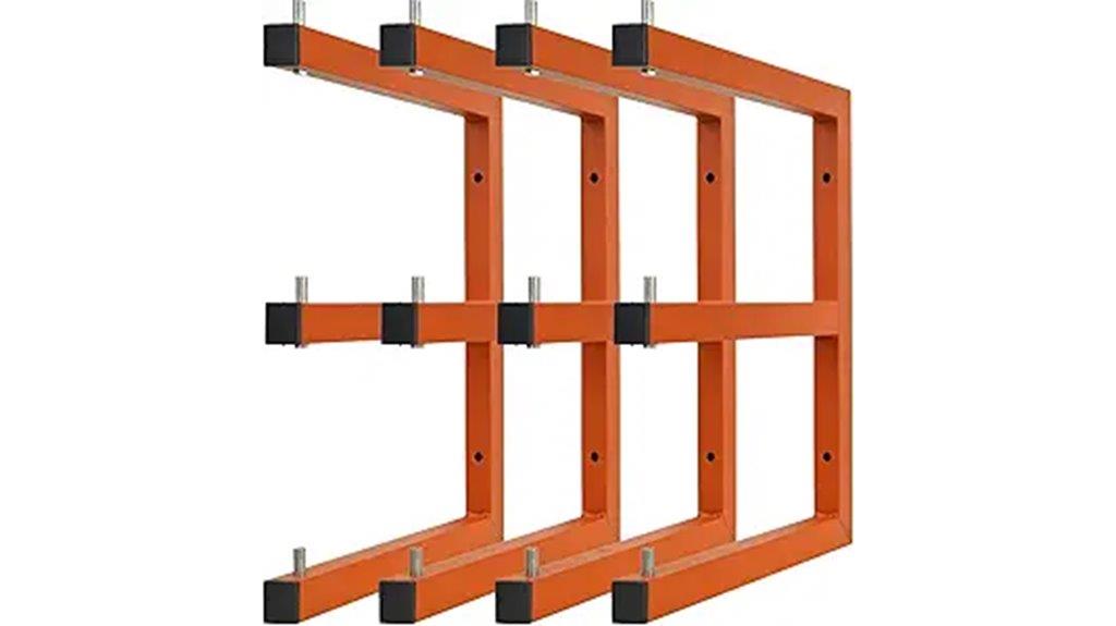 metal wall lumber racks