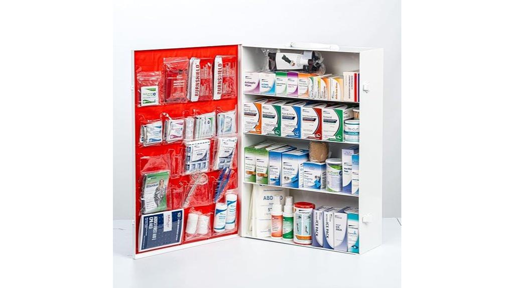 metal wall mounted first aid cabinet