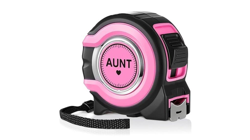 pink flute tape measure